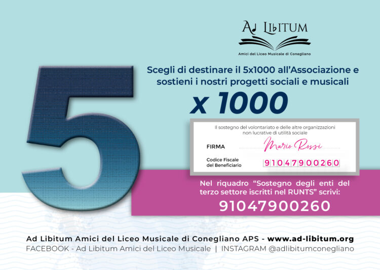 5 x 1000 associazione ad-libitum