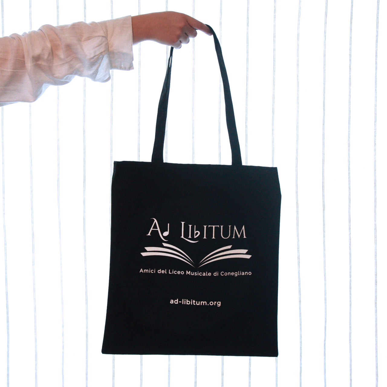 borsa promo ad-libitum nera - tessuto cotone