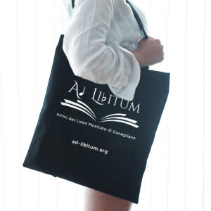 borsa promo ad-libitum nera - tessuto cotone